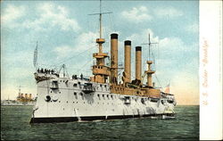 U. S. Cruiser "Brooklyn" Steamers Postcard Postcard