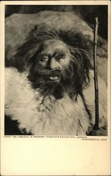 Neanderthal Man, From the Tableau in Madame Tussaud's Exhibition, London Postcard