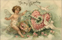 To my Valentine Postcard