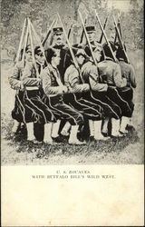 C. S. Zouaves with Buffalo Bill's Wild West Postcard