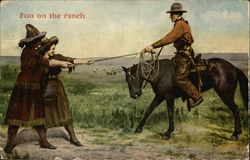 Fun on the Ranch Postcard