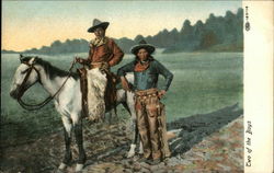 Two of the Boys Cowboy Western Postcard Postcard