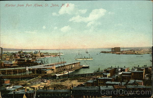 Harbor from Fort Howe Saint John, NB Canada New Brunswick