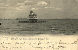 Bridgeport Lighthouse, Looking North Postcard