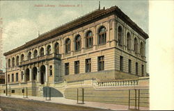 Street View of Public Library Providence, RI Postcard Postcard