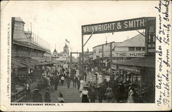 Bowery Rockaway Beach, NY Postcard Postcard