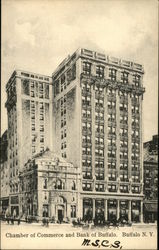 Chamber of Commerce and Bank of Buffalo Postcard