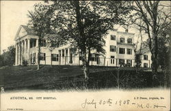 City Hospital Augusta, ME Postcard Postcard