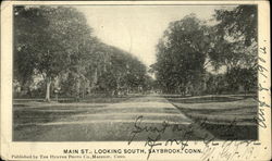 Main Street looking South Old Saybrook, CT Postcard Postcard