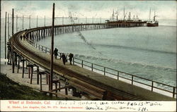 Wharf Redondo Beach, CA Postcard Postcard