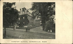 Forster School Somerville, MA Postcard Postcard