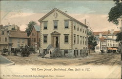 Old Town House - Built 1727 Postcard