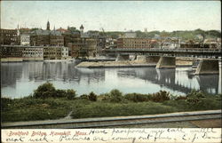 Bradford Bridge Haverhill, MA Postcard Postcard