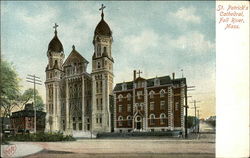 St Patrick's Cathedral Fall River, MA Postcard Postcard