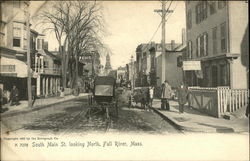 South Main Street, Looking North Fall River, MA Postcard Postcard