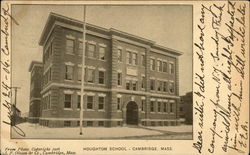 Houghton School Cambridge, MA Postcard Postcard