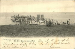 The Pier, Baker's Island Salem, MA Postcard Postcard