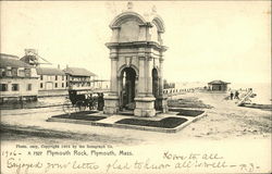 Plymouth Rock Massachusetts Postcard Postcard