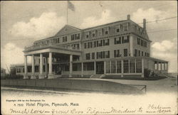 Hotel Pilgrim Plymouth, MA Postcard Postcard