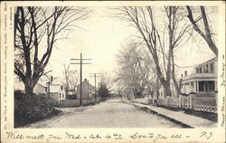 Washington Street, Looking South Duxbury, MA Postcard Postcard