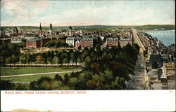 Back Bay from State House Boston, MA Postcard Postcard