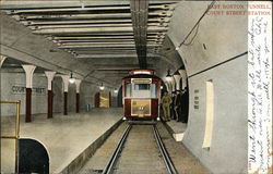 East Boston Tunnel, Court Street Station Massachusetts Postcard Postcard