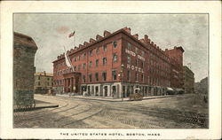 The United States Hotel Boston, MA Postcard Postcard