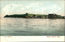 Fort Warren, Boston Harbor Massachusetts Postcard Postcard