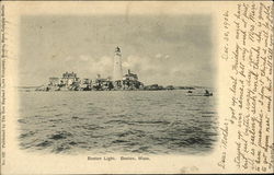 Boston Light Postcard