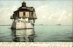 Bug Light View from Water Postcard