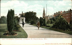 Washington Monument, Arlington Street Church Postcard