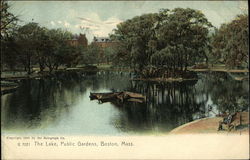 The Lake, Public Gardens Boston, MA Postcard Postcard