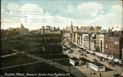 Tremont Street from Boylston Street Postcard