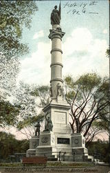 Soldiers Monument, Boston Common Massachusetts Postcard Postcard