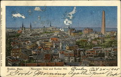 Panoramic View and Bunker Hill Postcard