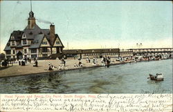 Head House and Beach City Point South Boston, MA Postcard Postcard