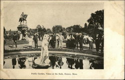 Public Garden - Venus at the Bath Boston, MA Postcard Postcard