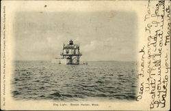 Bug Light, Boston Harbor Massachusetts Postcard Postcard