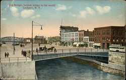 Bridge - Widest Bridge in the World Lockport, NY Postcard Postcard