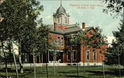 Kingsbury County Court House De Smet, SD Postcard Postcard