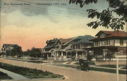 Residential View of West Seventeenth Street Postcard