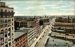 Bird's Eye View, Looking East Rochester, NY Postcard Postcard