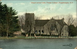 Chapel Across the Lake at Vassar College Poughkeepsie, NY Postcard Postcard