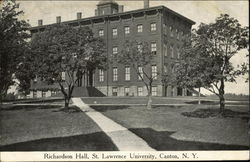 Richardson Hall, St. Lawrence University Canton, NY Postcard Postcard