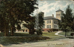 High School and Grounds Postcard