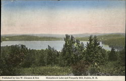 Monadnock Lake and Pompelly Hill Dublin, NH Postcard Postcard