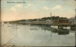 Waterfront Camden, ME Postcard Postcard