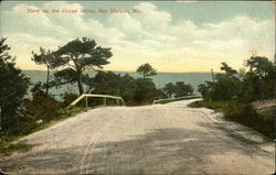 View on the Ocean Drive Bar Harbor, ME Postcard Postcard