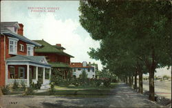 Residential Street Phoenix, AZ Postcard Postcard