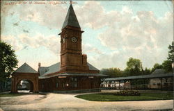 B & M Station Postcard